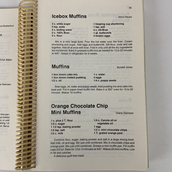 Ross Calvary United Methodist Church Centennial Cookbook 1894-1994 Spiral Bound - Picture 8 of 16